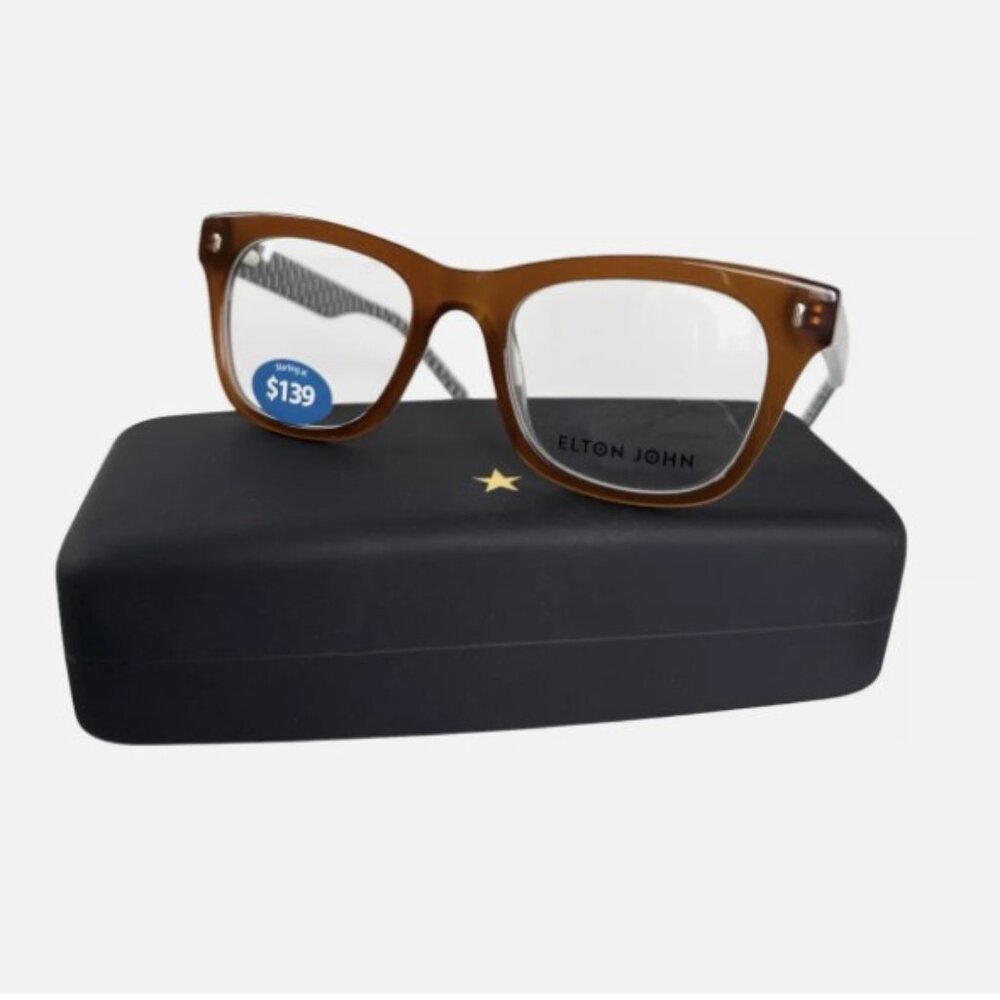 Elton John Eyewear Glasses Designer Fashion Chaperone 49-20-145 Lens NEW
